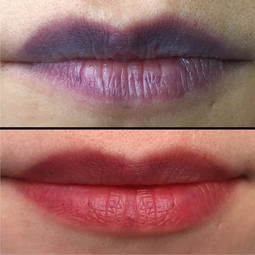 Перманентный макияж губ синие губы thumbnail