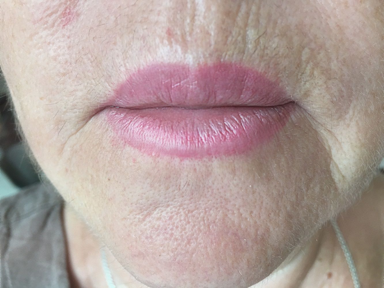Перманентный макияж проблемных возрастных губ. Синдром Занаиды