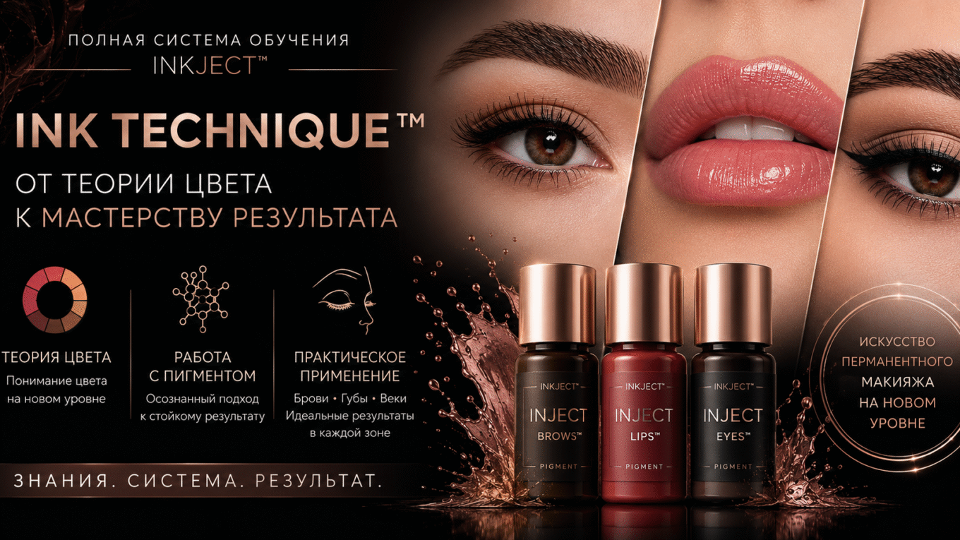 INKJECT™ — теория цвета в практике перманентного макияжа